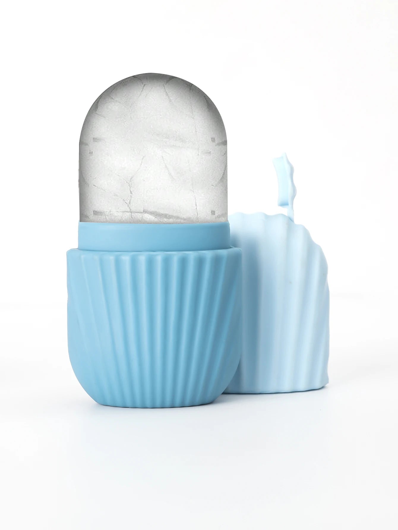 Rodillo de Hielo Facial | Silicona Reutilizable Antibolsas