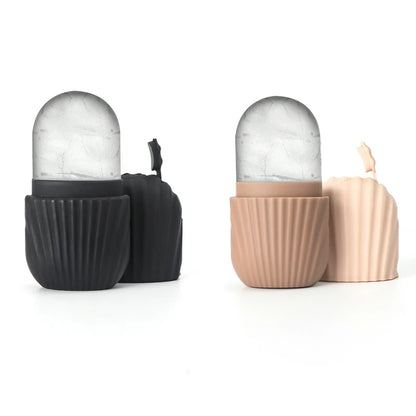Rodillo de Hielo Facial | Silicona Reutilizable Antibolsas